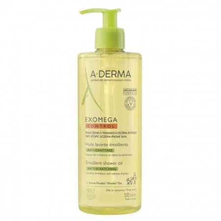 A-Derma Exomega Control Zvláčňující sprchový olej 500 ml